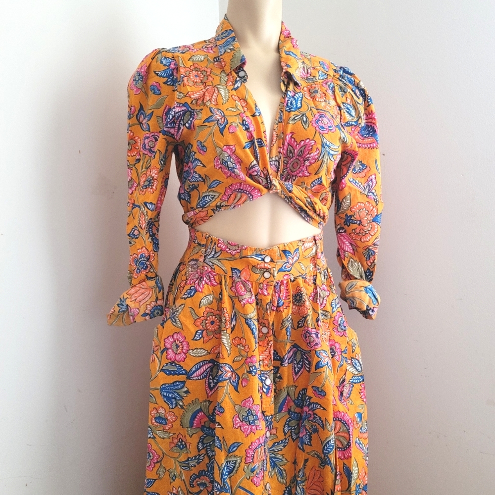 NWT House of Harlow 1960 Long Floral Bohemian Maxi Dress